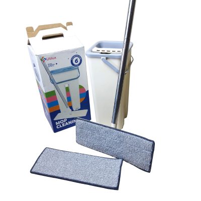 Mopa Plana Utilux con Balde Autoescurrible – 6 Litros