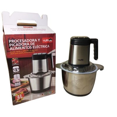 Procesadora y picadora de alimentos eléctrica Yumi Premier YM-88035 de 3 litros y 500W